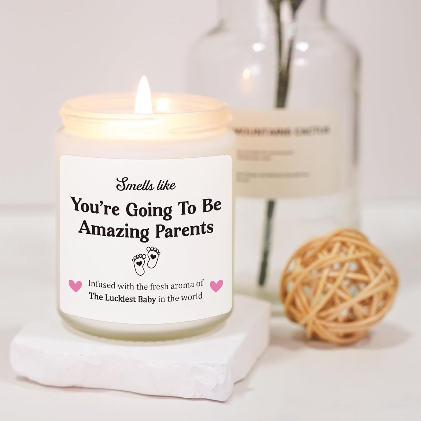 New Parents Gifts for Couples, Gender Reveal Gift for Parents to be, New Dad Gifts, First Fathers Day, First Time Dad Gift, Mom to be - First Mothers Day, Pregnant Mommy, Funny Scented Candle