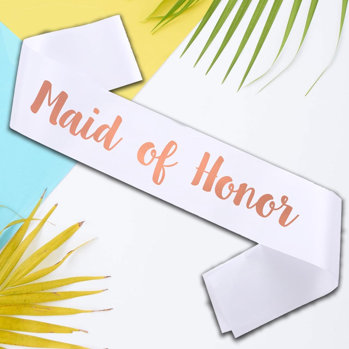 Maid of Honor Sash, Bachelorette Sashes Engagement Gifts for Bridesmaid, Team Bride Sash for Bridal Shower & Wedding Party