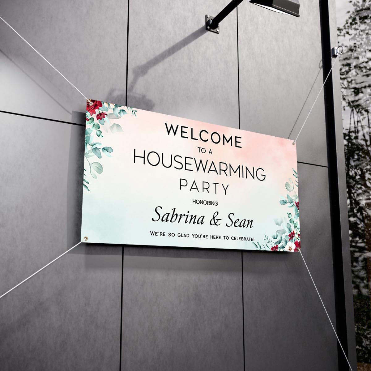 Personalized Housewarming Party Welcome Banner Decorations Double Sided Printing And Various Sizes #6