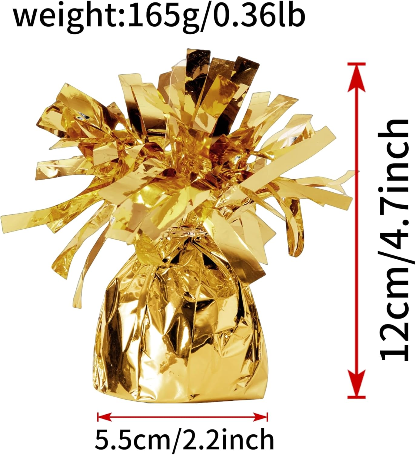 balloon weights are perfect for parties, birthdays, weddings. Each pack includes 6PCS durable weights that easily decorate balloons and elevate any celebration. (Gold)