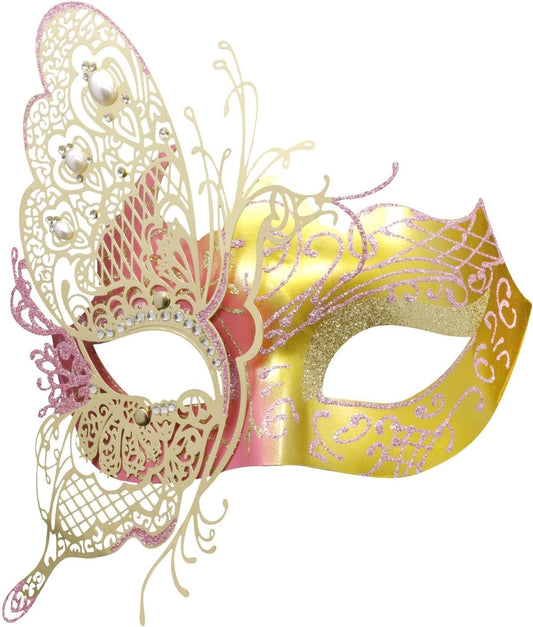 Mysterious Venetian Butterfly Lady Masquerade Halloween Party Mask Evening Prom Ball Mask Bar Costumes Accessory