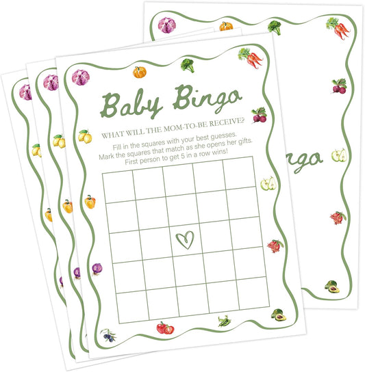 Baby Shower Bingo Game for 30 Guests with 30 Game Cards, Baby Shower Supplies & Decorations (DV41)