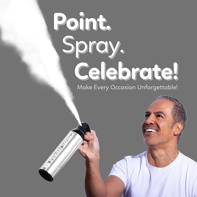 White Smoke Bomb Powder Cannon Gender Reveal Fire Extinguisher Biodegradable| Launches 25ft | 10 Second Spray | Holi Color Decorations for Photoshoots, Festivals, Celebrations | TUR Party Supplies