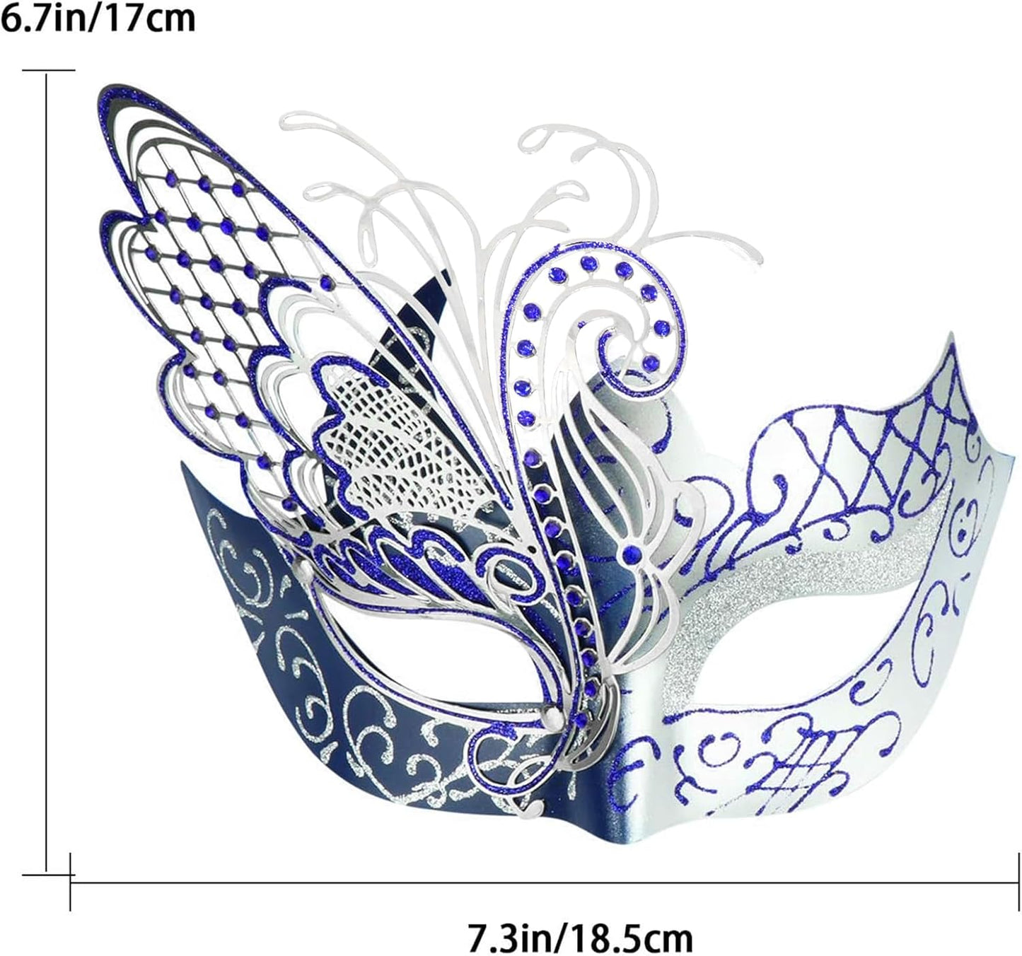 Mysterious Venetian Butterfly Lady Masquerade Halloween Party Mask Evening Prom Ball Mask Bar Costumes Accessory