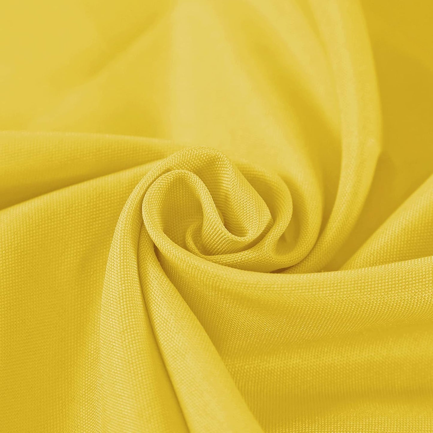 60 inch Round Tablecloth Washable Polyester Table Cloth Decorative Table Cover for Wedding Party Dining Banquet（60 inch,Yellow）