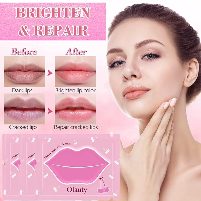 30 Pairs Lip Mask & Eye Mask, Eye Patches for Puffy Eyes, Chapstick Bulk, Bridesmaid Gifts, Lip Balm Bulk, Lip Gloss Bulk, Hangover Kit, Bulk Gifts, Mothers Day Gifts, Galentines Day Decorations