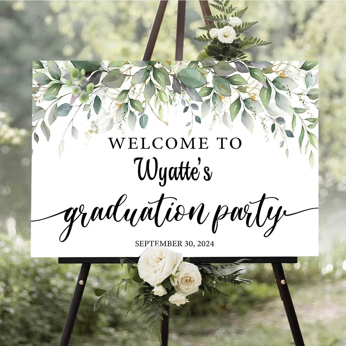 Personalized Graduation Party Welcome Sign, Graduation Party Decorations, Graduation Party Sign, Graduation Party Yard Sign, Graduation Party Decor #4, Version-04