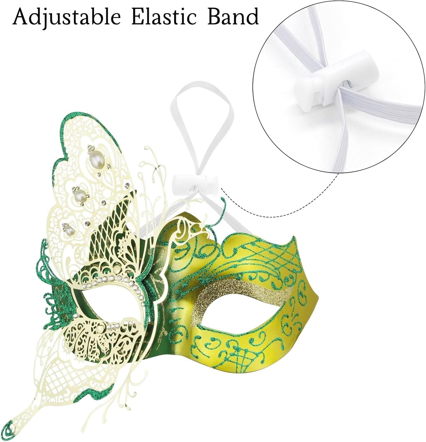 Mysterious Venetian Butterfly Lady Masquerade Halloween Party Mask Evening Prom Ball Mask Bar Costumes Accessory