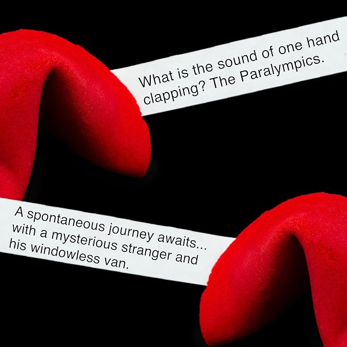 Miss Fortunes, Funny Fortune Cookies, Fortunes Against Humanity, Offend Someone You Love Today! Adult Party Idea with Dark Humor (Bag of 12 Individually Wrapped Cookies)