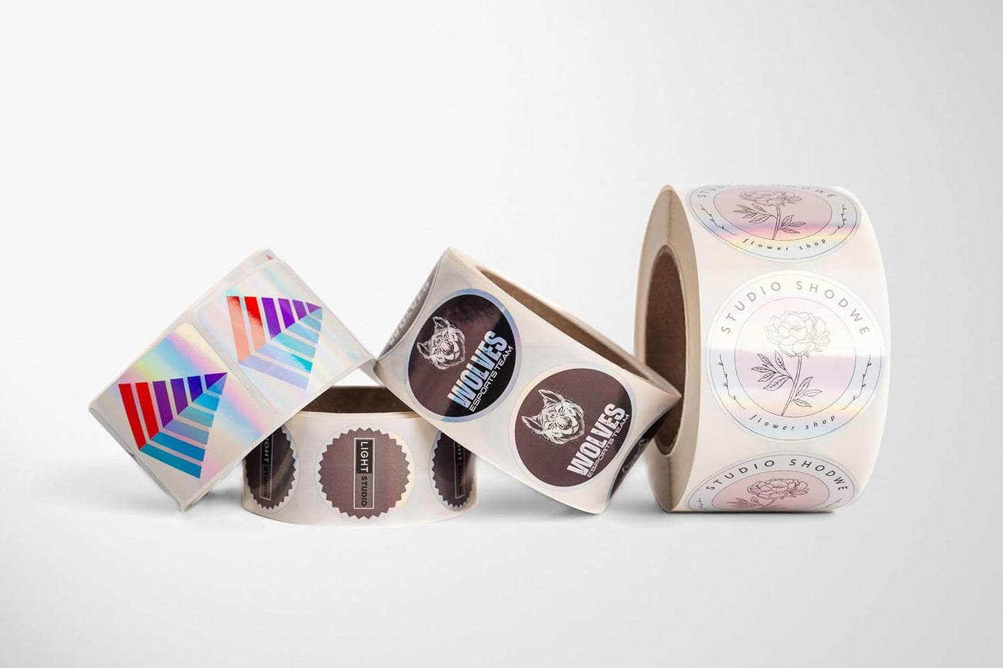 Build Your Own Stickers - Any Design + Logo - Personalize Business - 50+ Roll - Multi Shapes, Sizes, Backgrounds, Text - Gloss/Matte Labels (2 inch Square)