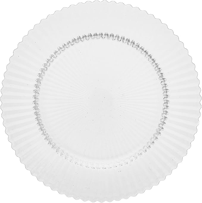 Fortessa Archie Glass Dinner Plate, 10.6 Inch, Clear