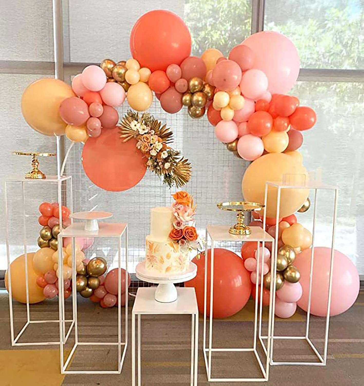 KALOR 18 Inch Coral Red Balloons, 10 Pcs Matte Latex Balloons Big Round Balloons for Wedding, Baby Shower, Birthday Party and Event Decoration