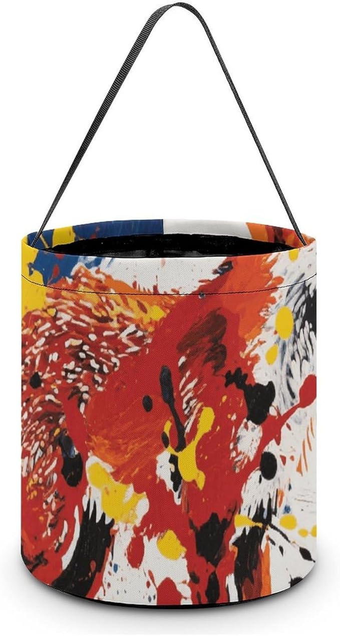 Halloween Candy Bucket - Fox Art Trick Or Treat Candy Bag, Gift Bag for Party Favor Supplies