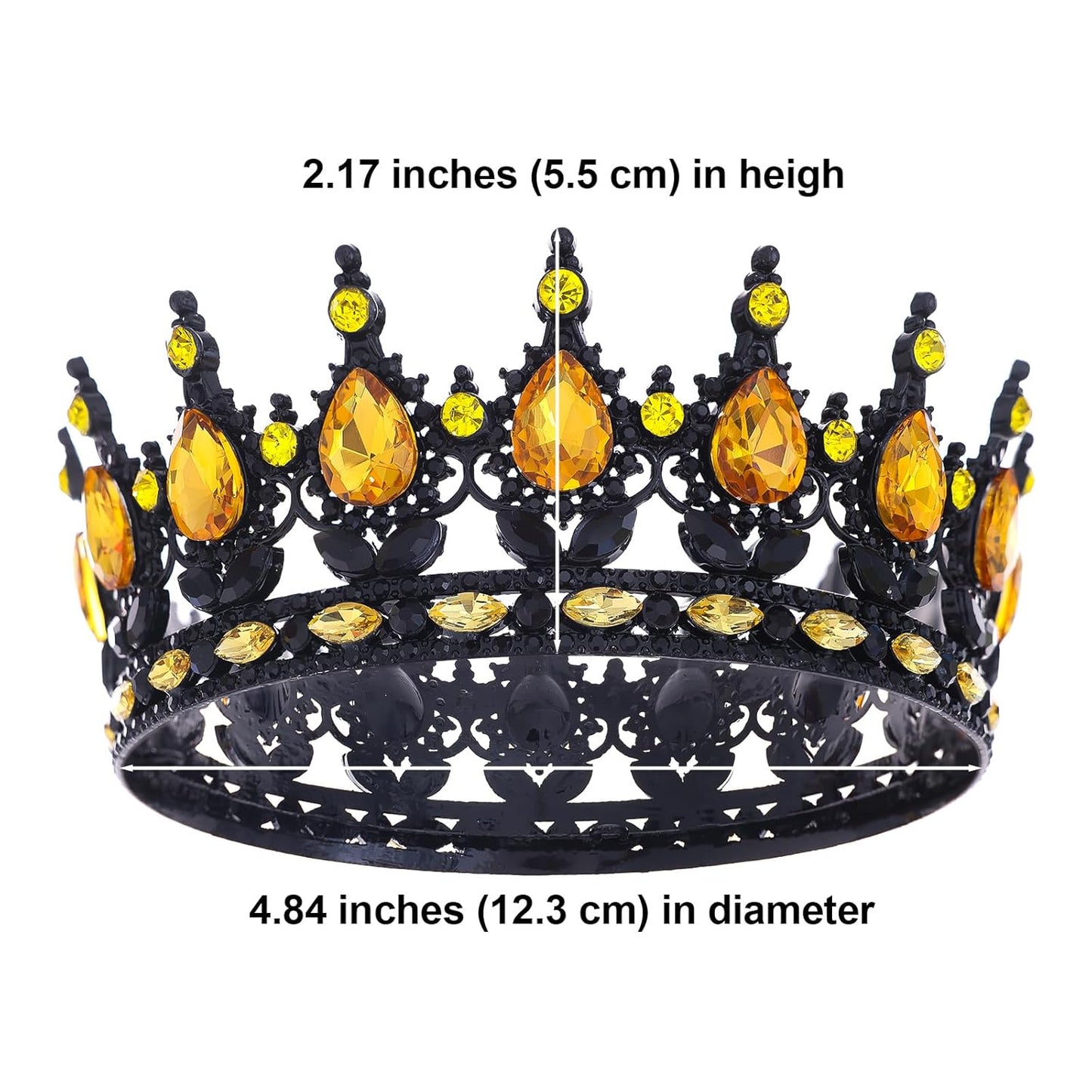 Queen Crown for Women Crystal Tiara for Girl Rhinestone Wedding Headband for Bride Hair Accessories for Halloween Costume Birthday Party Prom Gifts