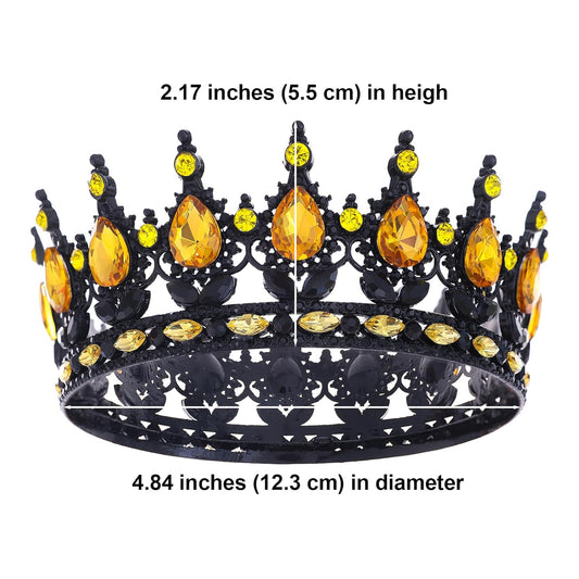 Queen Crown for Women Crystal Tiara for Girl Rhinestone Wedding Headband for Bride Hair Accessories for Halloween Costume Birthday Party Prom Gifts