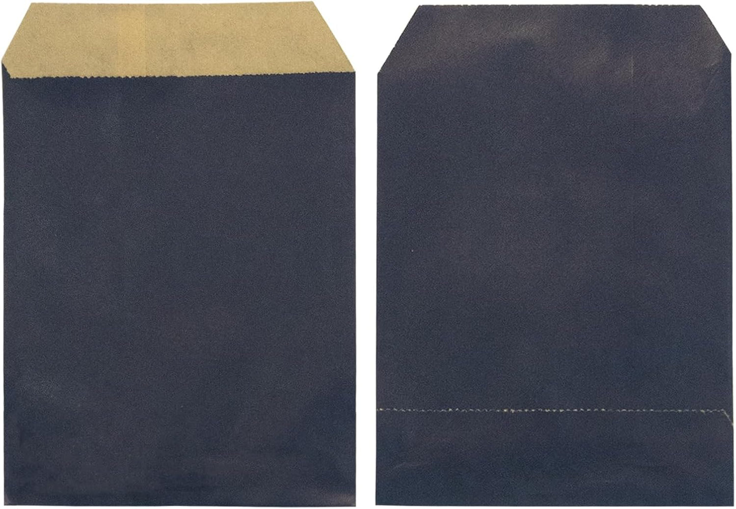 AZOWA Navy Blue Candy Buffet Bags 5 x 7 In Small Paper Treat Bags 100 Pieces