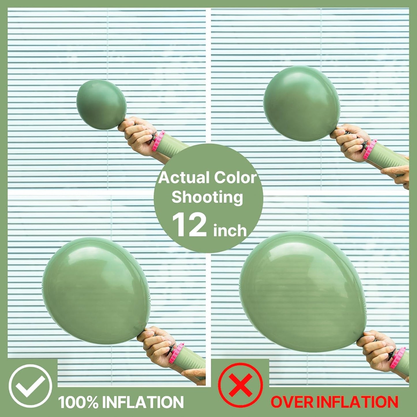 PartyWoo Sage Green Balloons 140pcs Different Sizes Pack of 18 12 10 5 Inch Olive Eucalyptus Dusty Green Boho Neutral Balloon Arch Kit for Jungle Forest Dinosaur Birthday Party Decorations Green-F81