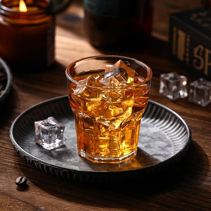 Tioncy 50 Pcs Acrylic Drinking Glasses 5.4 oz Small Whiskey Glass Clear Shot Glasses Bulk Unbreakable Stackable Oktoberfest Drinkware Mini Beer Mug for Drinking Bars Wine Vodka