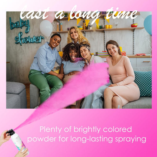 SRG Gender Reveal Fire Extinguisher Color Blaster | 2 Packs Baby Girl Pink Gender Reveal Extinguisher Smoke | Powder for Gender Reveal Decorations & Ideas（Pink）