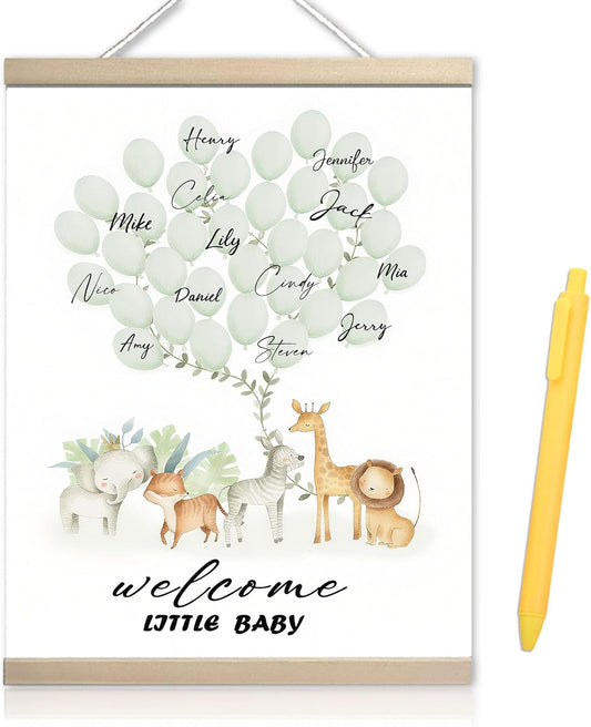 Woodland Baby Shower Decorations, Guest Book for Baby Shower, Guest Book Alternatives, Baby Shower Wall Sign Centerpieces Supplies Party Decorations