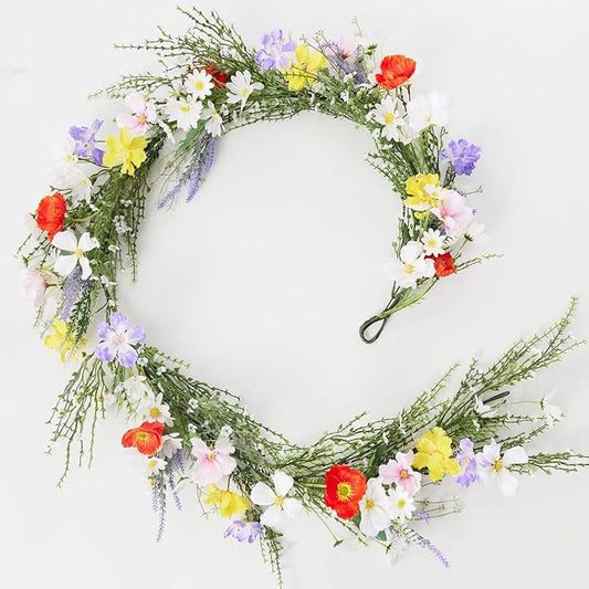 6FT Greenery Eucalyptus Garland, Spring Eucalyptus for Home Decor Wedding Garland for Table Centerpieces & Wedding Arch Floral Arrangements 6FT Real Touch Silk Stems