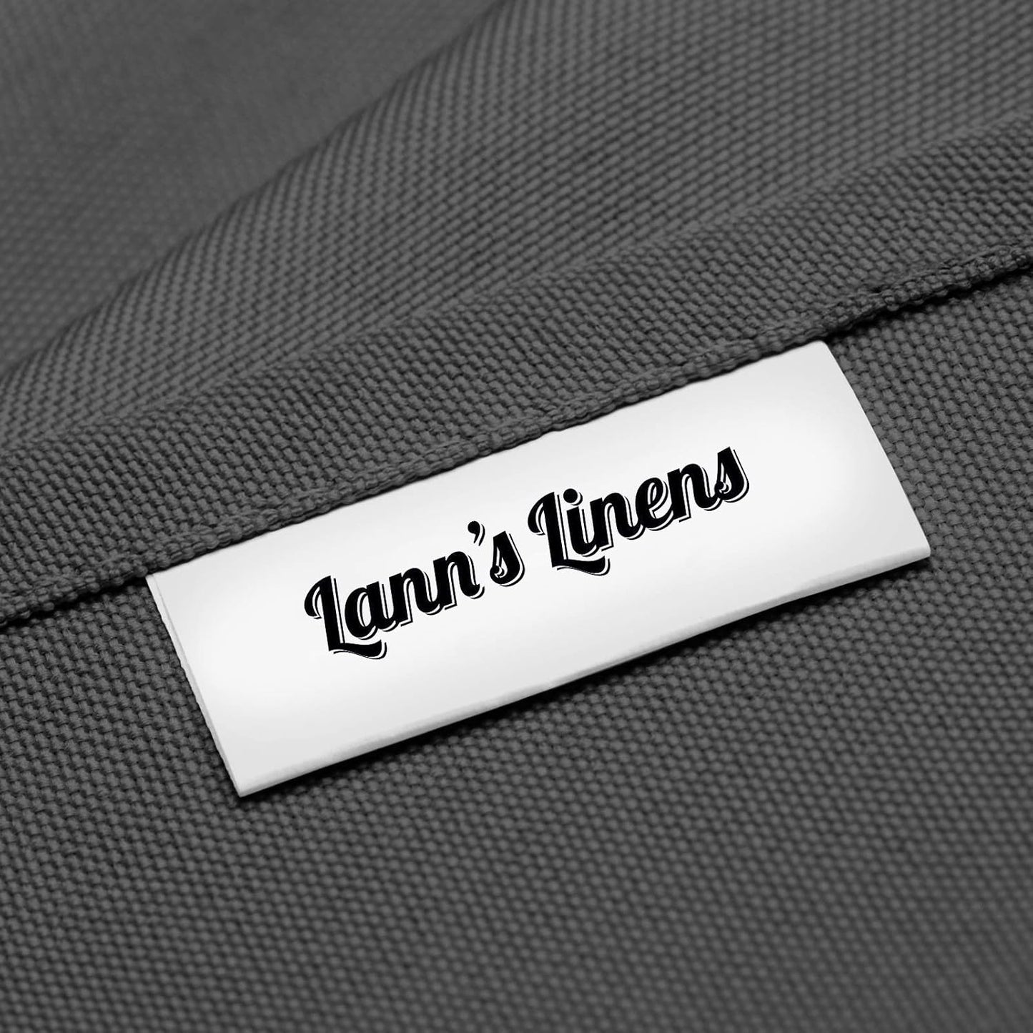 Lann's Linens - 60" x 102" Premium Tablecloth for Wedding/Banquet/Restaurant - Rectangular Polyester Fabric Table Cloth - Dark Gray