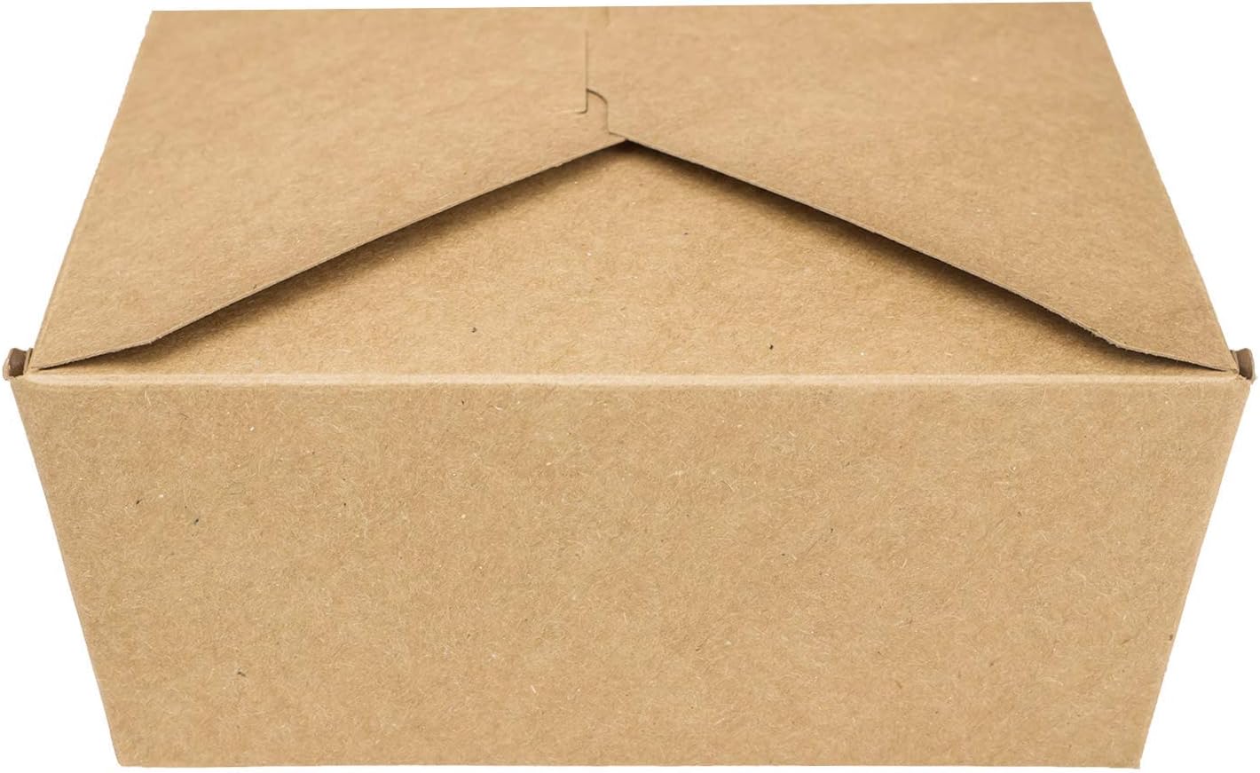 Karat Paper To Go Boxes [76 oz - 200ct] Leak-Resistant, Microwavable, Heavy-Duty Take Out Boxes | Grease Resistant & Stackable | #3 Kraft Brown