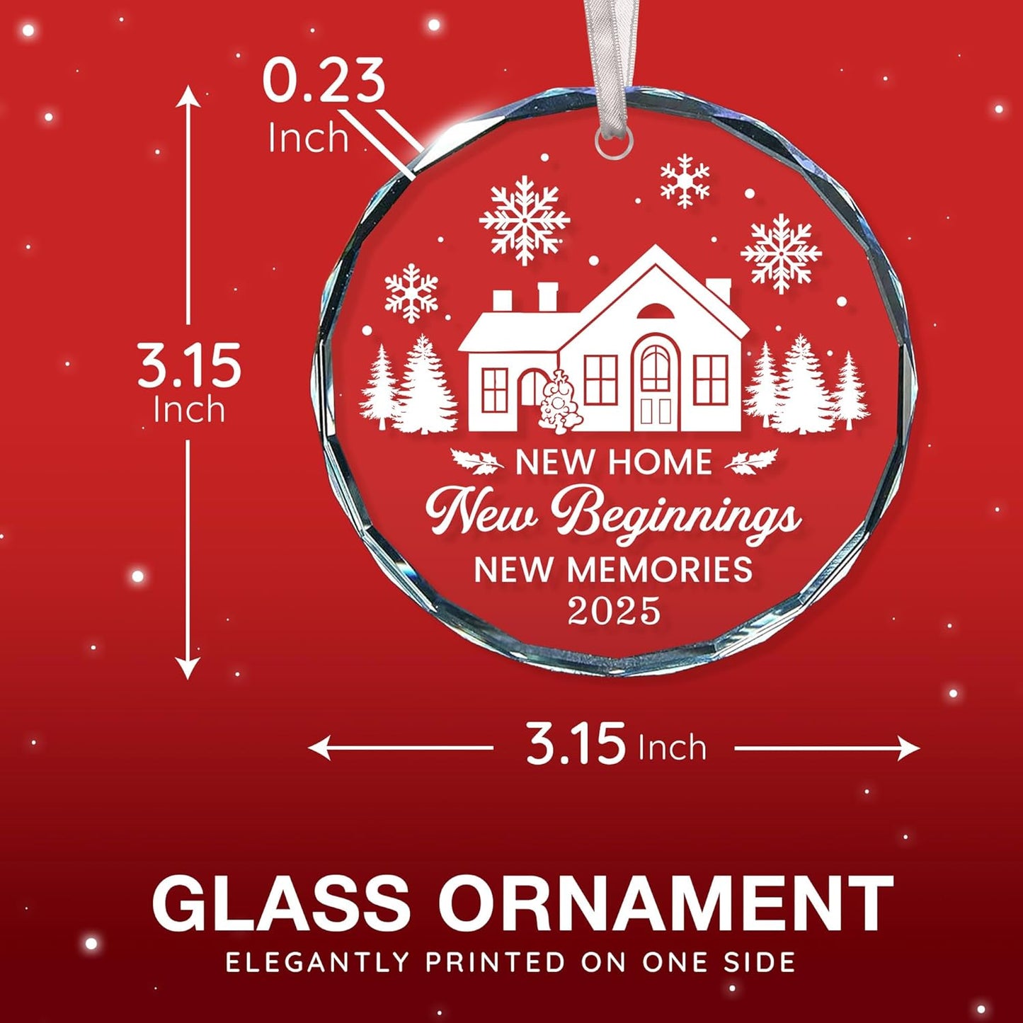 New Home Ornament 2025 – Ideal Housewarming Gift for Women, Best House Warming Gifts, Celebrating Our First House Housewarming Gifts New Home, Best Ornaments Gift, First Home Ornament 2025