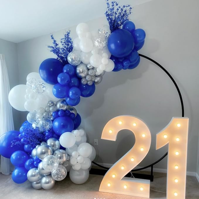 Royal Blue Balloons 12 inch, Royal Blue Latex Balloons 50pcs Party Balloons for Graduation Baby Shower Wedding Baseball Birthday Party Decorations