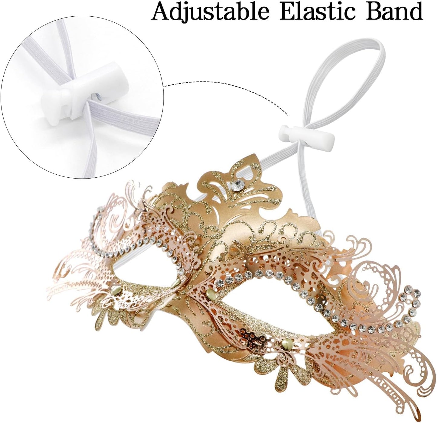 Couple Masquerade Metal Mask Roman Greek Man Mask Venetian Halloween Costume Ball Mask Mardi Gras Mask Cosplay Party Mask