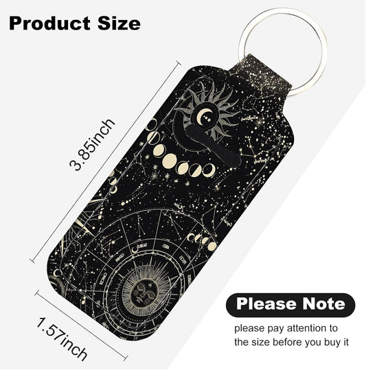 Cute Chapstick Holder Keychain,Lipstick Neoprene Clip-on Lip Balm Holder for Woman