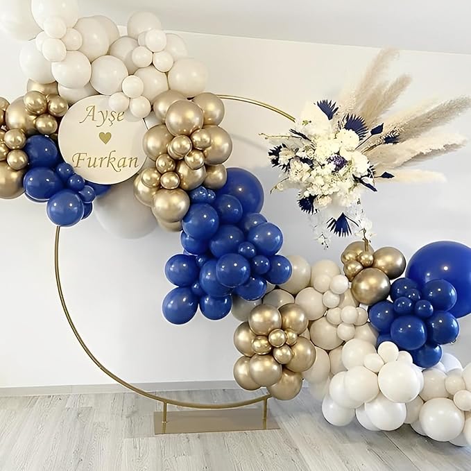 110pcs Navy Blue Balloons 12inch Dark Blue Latex Party Balloons for Graduation, Wedding, Birthday, Baby Shower, Gender Reveal, Anniversary Party Decorations
