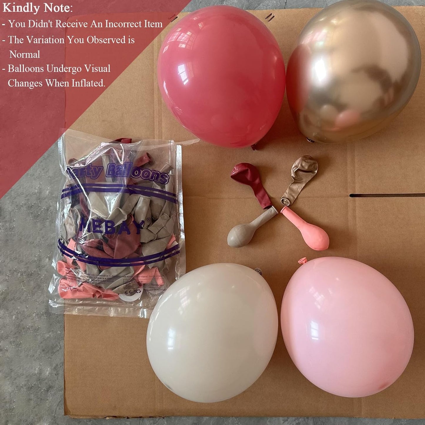 Retro Rose Baby Pink Champagne White Sand Balloons Garland Arch Kit, 146Pcs Latex Balloons Different Sizes 18 12 10 5 Inch for Party Decorations, Wedding Backdrop, Birthday, Graduation