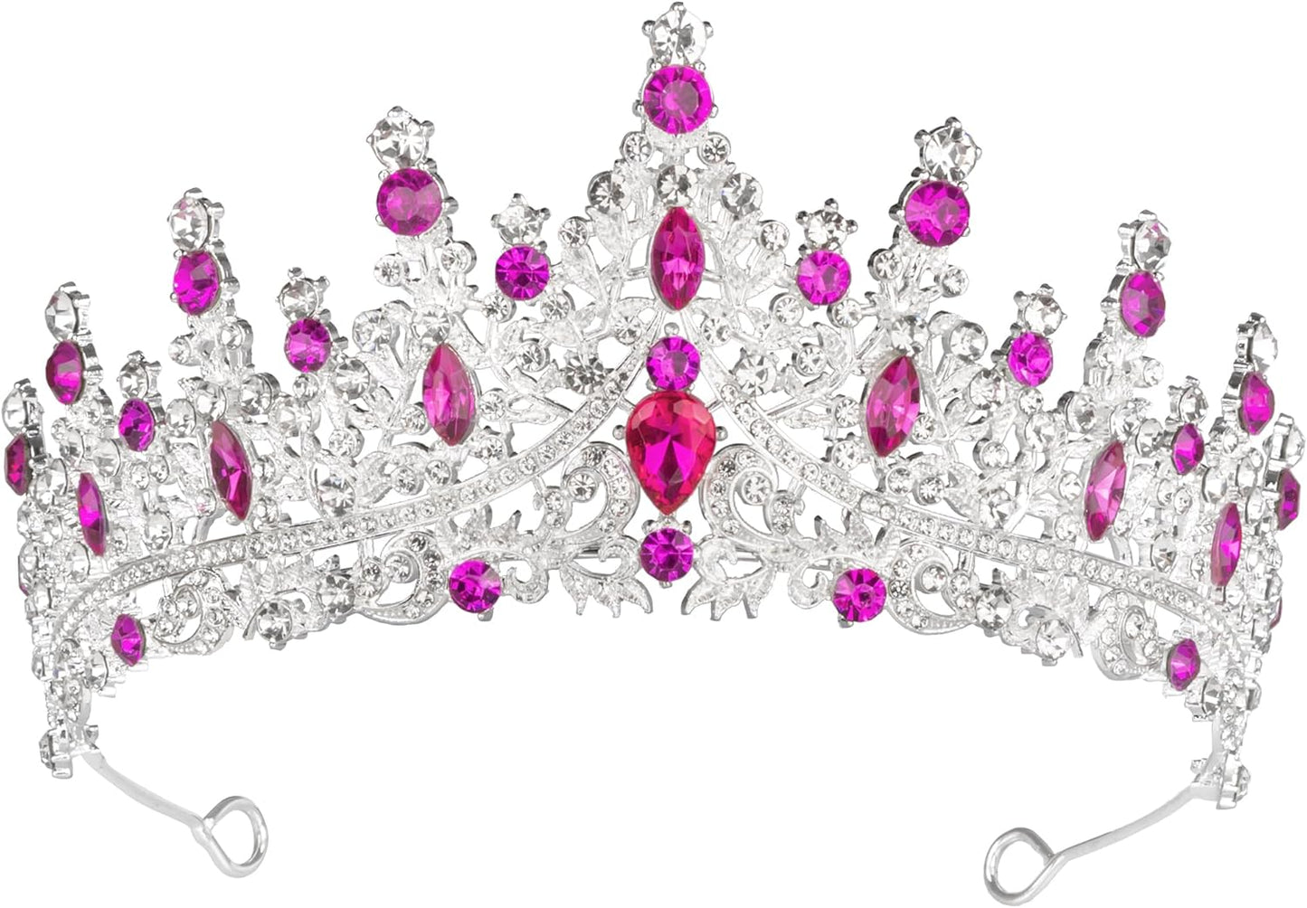 Tiaras and Crowns for Women Crystal Princess Tiaras Rhinestone Queen Crowns For Wedding Bridal Birthday Prom Pageant Party (Tiara 100)