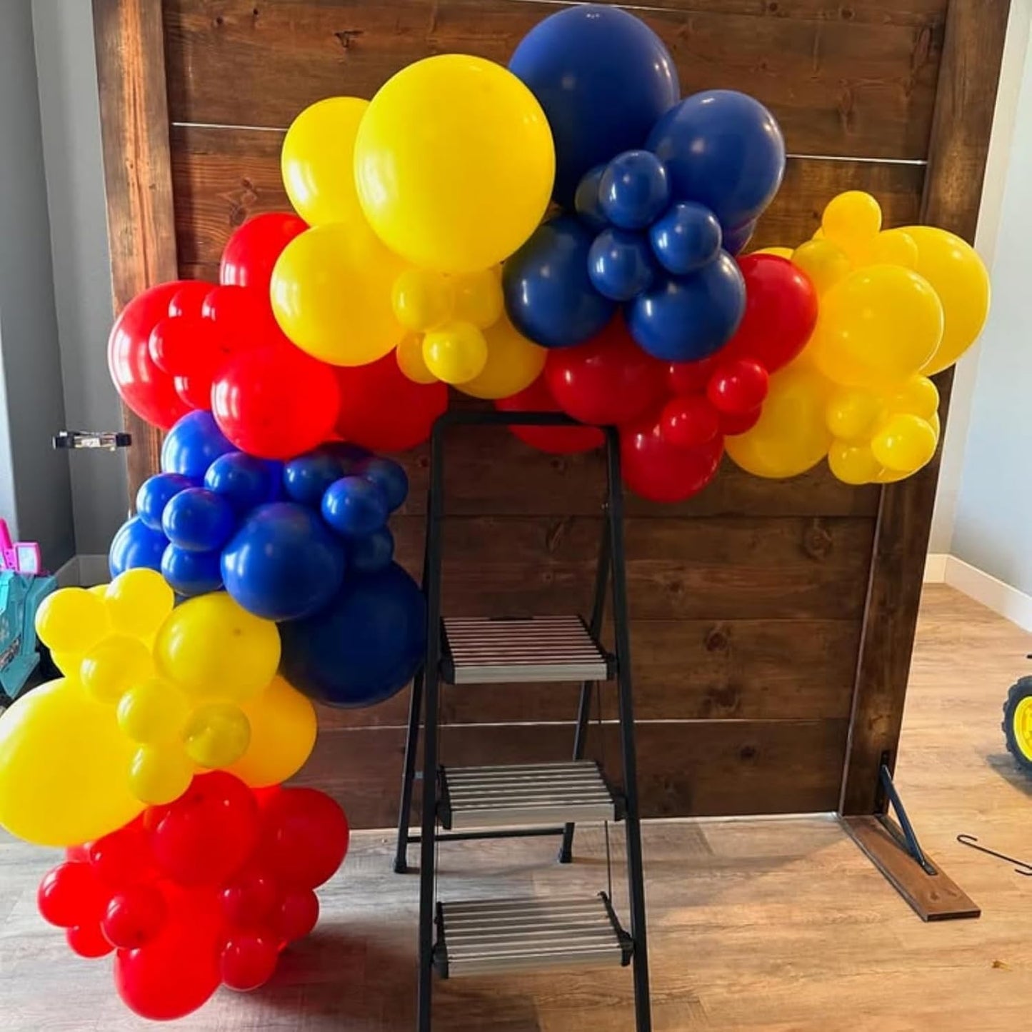 Blue Red Yellow Balloons Royal Blue Yellow Red Balloons for Puppy Party Decorations 60PCS 12INCH Helium Latex Balloon for Arch Carnival Circus Birthday Supplies