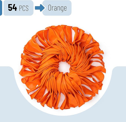 Mr. Pen- Balloons, 12 Inch, 54 Pack, Orange, Party Balloons