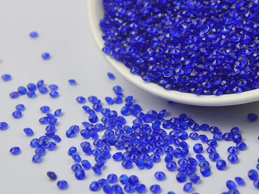 ZKC 4.5mm 10000PCS Blue Crystal Acrylic Diamond Vase Fillers Beads for Wedding Centerpiece Table Scatter Shower Party Vase Beads Decorations