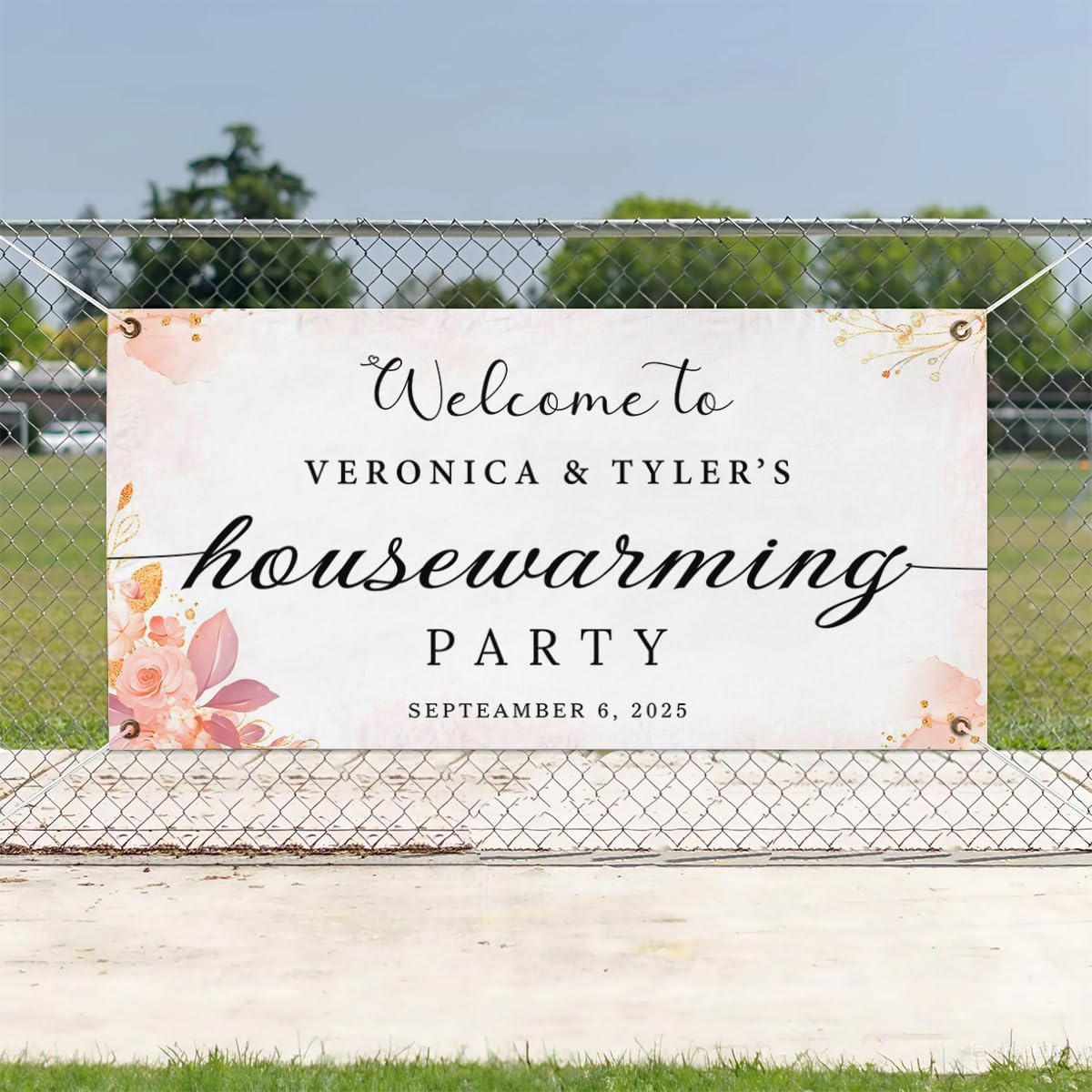 Personalized Housewarming Party Welcome Banner Decorations Double Sided Printing And Various Sizes #20