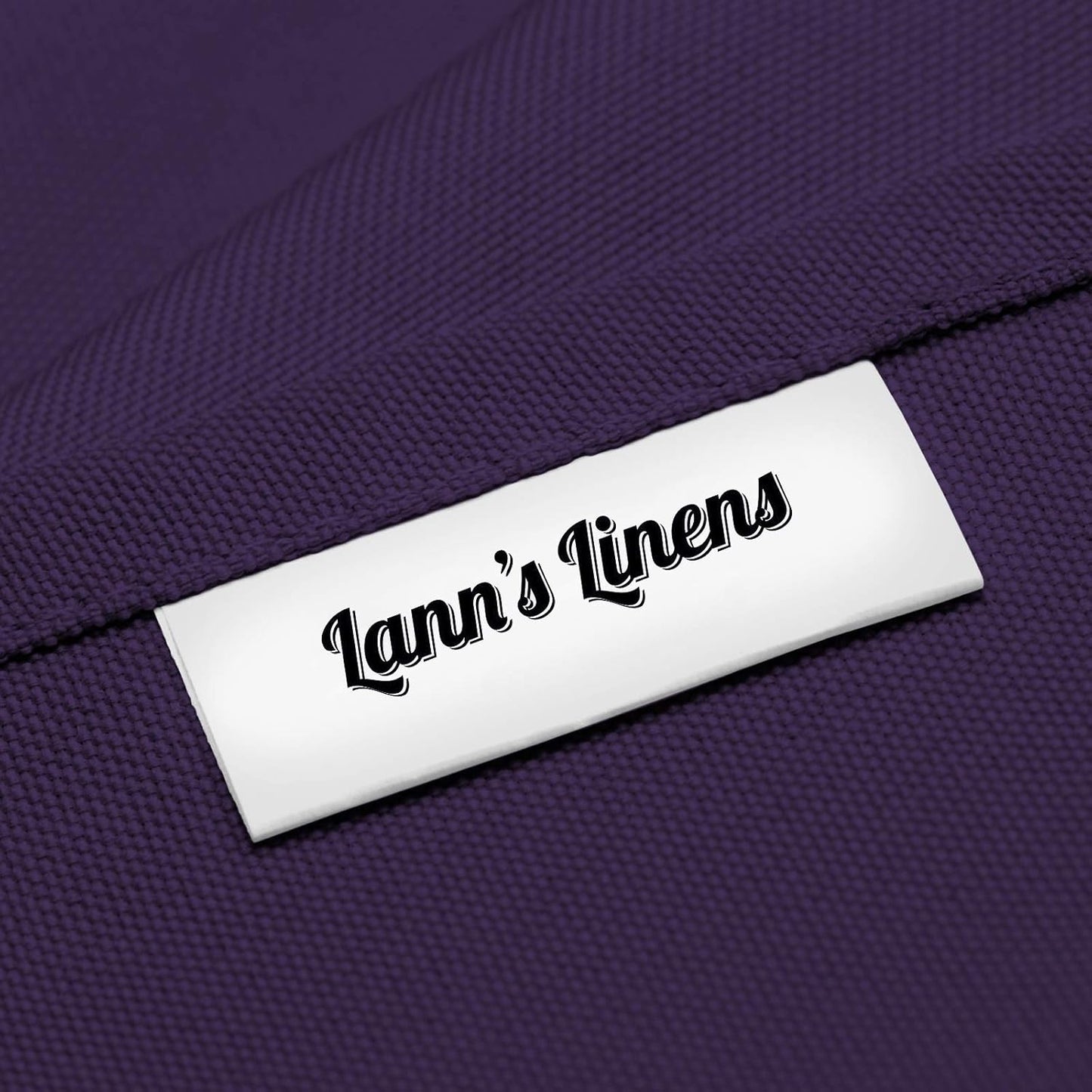 Lann's Linens - 90" x 132" Premium Tablecloth for Wedding/Banquet/Restaurant - Rectangular Polyester Fabric Table Cloth - Purple