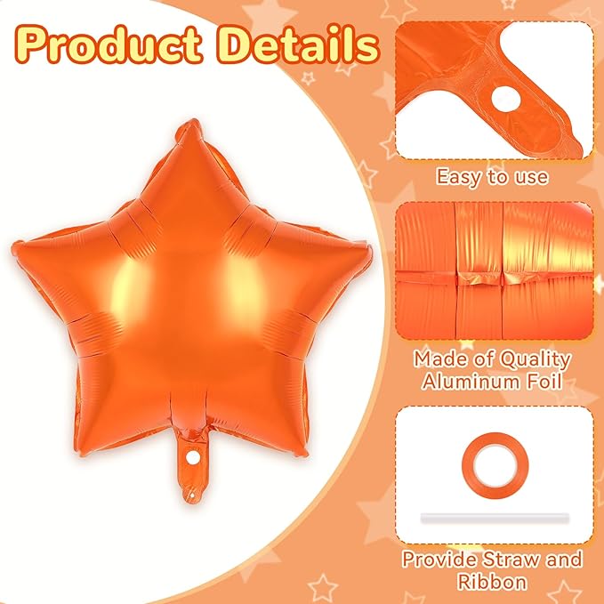 20 Pcs Star Balloons,18 Inch Mixed Color Star Foil Balloons,Stars Shaped Balloon Mylar Helium Balloon for Birthday Party Anniversary Wedding Baby Shower Decorations (Mixed Color)