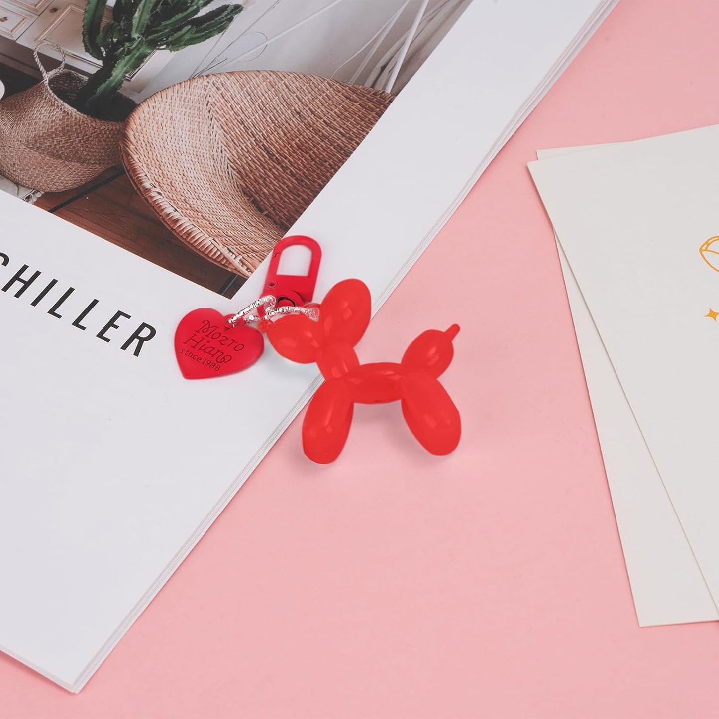 Balloon Dog Keychain Cute Bag Charm Handbag Purse Key Accessories