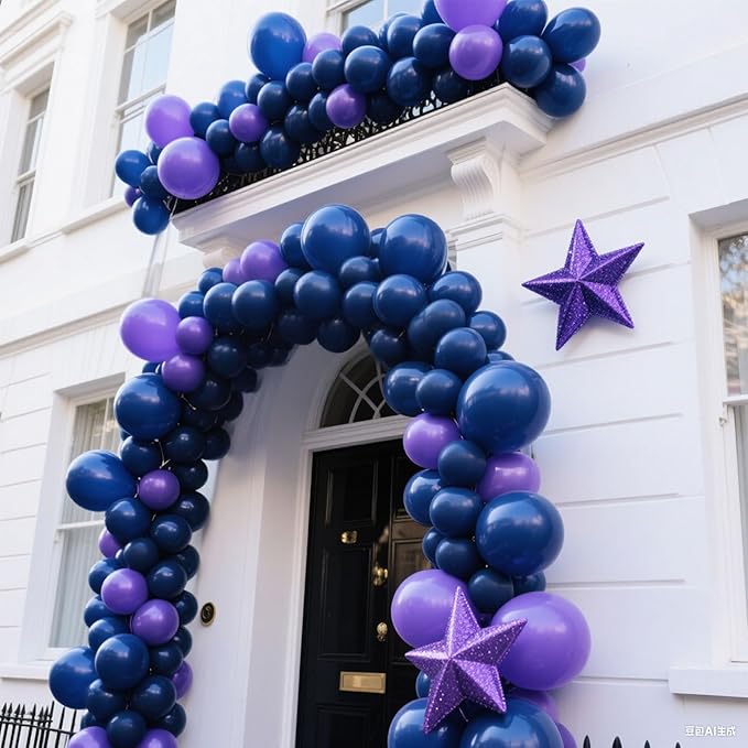 Large Navy Blue Balloons 18 Inch - 30Pcs Big Dark Blue Round Latex Party Ballons Bulk for 4th of July Navy Graduation Father's Day Bridal Shower Wedding Ocean Themed Birthday Party Decorations
