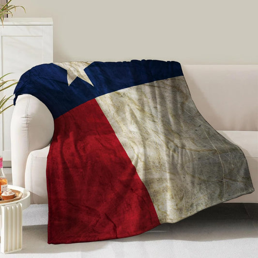 Texas Flag Blanket Gifts for Men Dad Boys Women Birthday Christmas Valentine Present Texas State Flag Theme Decor Bedroom Living Room Couch Sofa Kids Adults Teen Soft Cozy Plush Flannel Throws 60"x50"