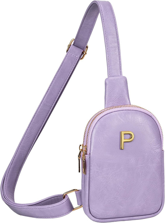 Gifts for 8-10, 11-14, 15-19 Year Old Girls Trendy, Initial Mini Cross Body Bag, Personalized Gifts for Girls, Lightweight Handbags for Women, Travel Shoulder Purse with Adjustable Strap