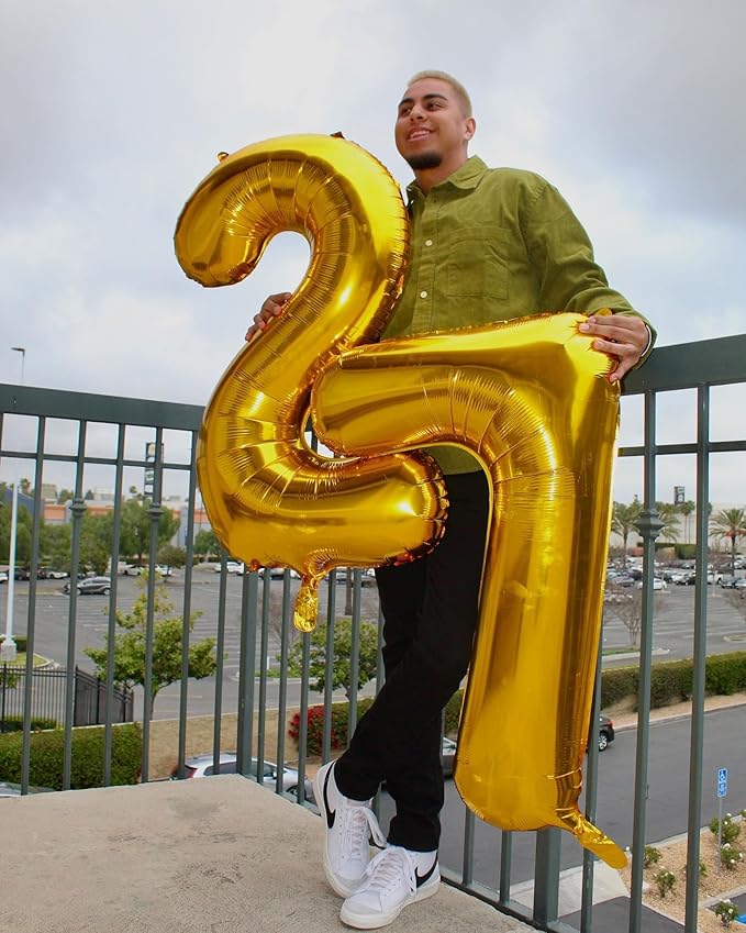 Gold 7 Balloon, Number Balloon 40 Inch, Gold Party Decorations, 7th Balloon Number, Gold Seven Birthday Decorations, Number 7 Balloon