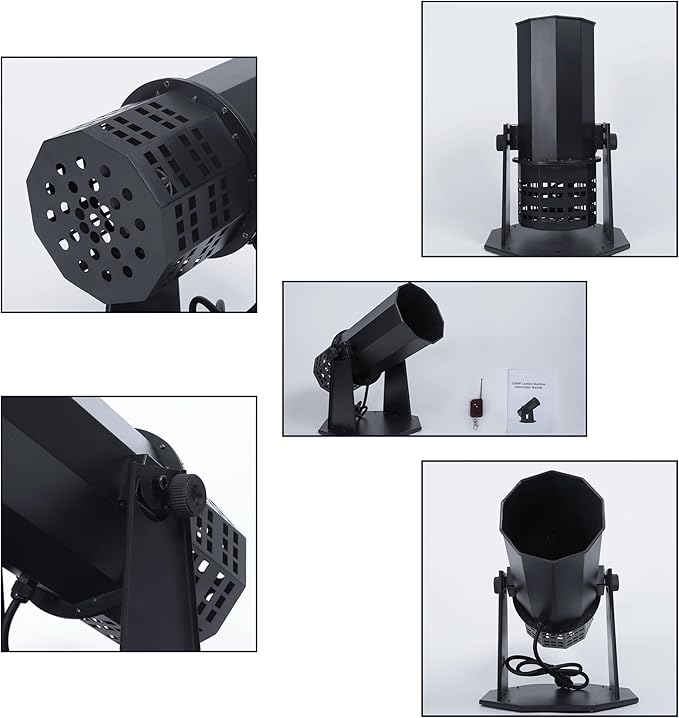 Electric Confetti Launcher Confetti Tubes Confetti Shooter with Wireless Remote for DJ Party Nightclub Wedding Stage Concert Event Show 1500W High-Power Fan, 8-10 Meters Blowing Height