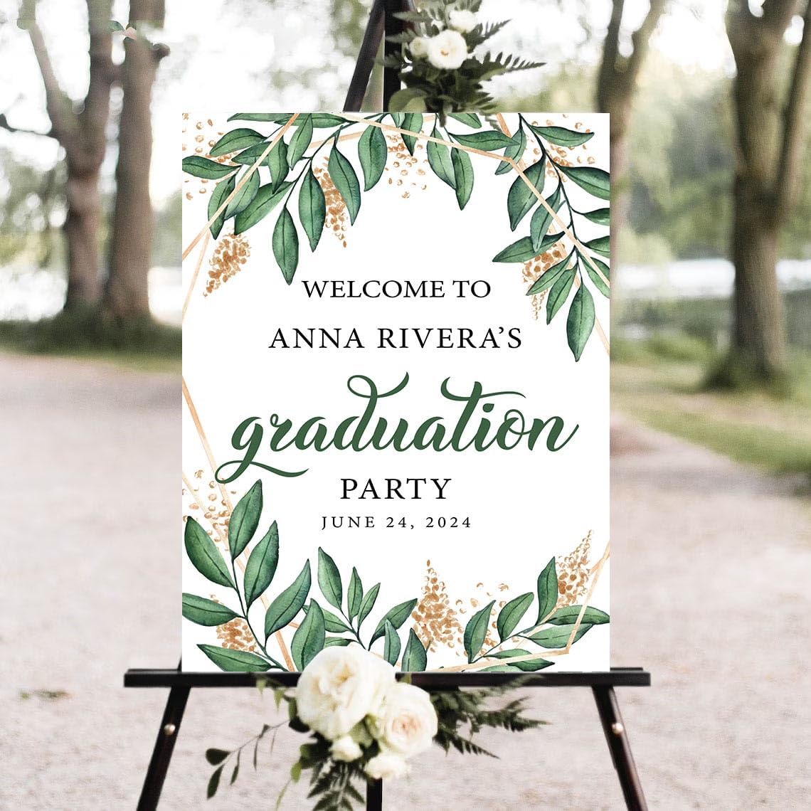 Personalized Graduation Party Welcome Sign, Graduation Party Decorations, Graduation Party Sign, Graduation Party Yard Sign, Graduation Party Decor #8, Version-08