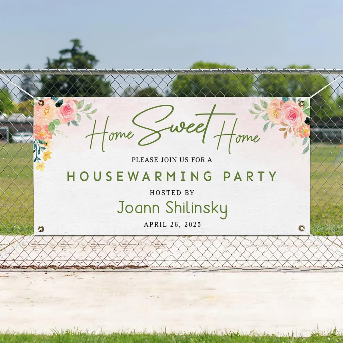 Personalized Housewarming Party Welcome Banner Decorations Double Sided Printing And Various Sizes #18