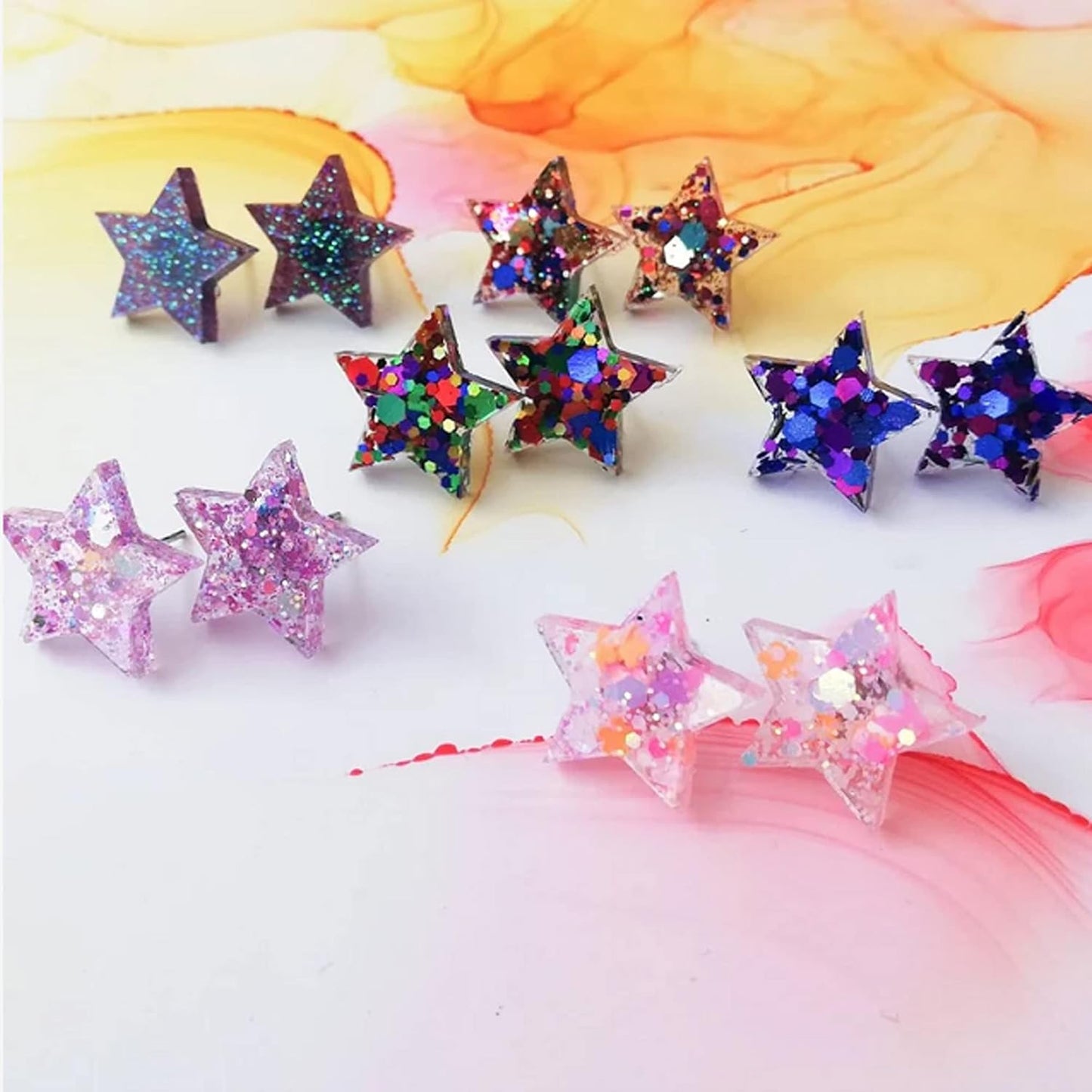 HEMOER Light Purple Opal Glitter 100g/3.5oz, Cosmetic Mixed Hexagon Chunky & Fine Craft Glitter Resin Sequins for Epoxy Glass, Resin Art, Body, Hair, Face, Nail, Slime, Tumbler, Festival Party