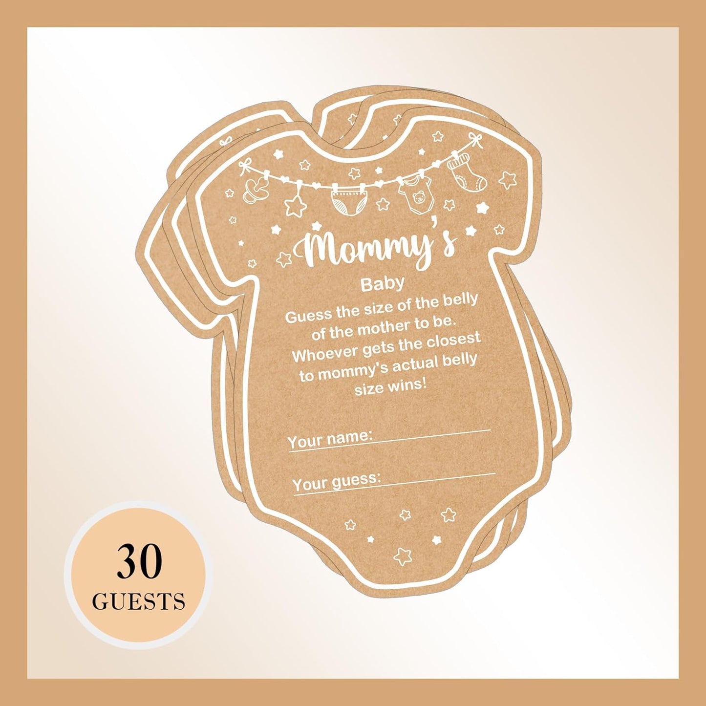 Baby Shower Games, Mommys Baby, Baby Shower Game, Set of 30 Cards, Baby Games for Baby Shower, Baby Shower Decorations, Baby Shower Ideas
